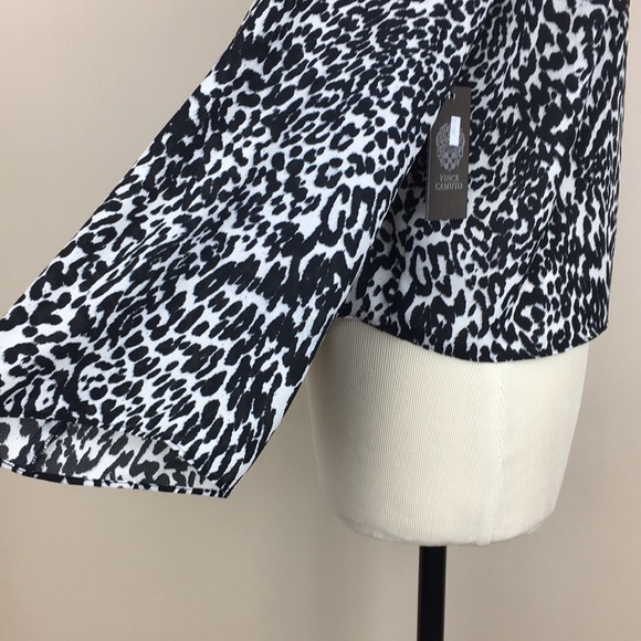 NWT Vince Camuto Leopard Blouse - Picture 7 of 10